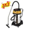 ASPIRADORA INOXIDABLE 80 LITROS 3000W TRES MOTORES BLIM (3 X 2)