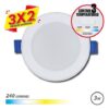 DOWNLIGHT CIRCULAR 3W | 240LM | SELECTOR 3 TEMPERATURAS ELBAT (3 X 2)