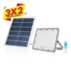 FOCO LED SOLAR 50W 1440LM + CONTROL REMOTO ELBAT (3 X 2)