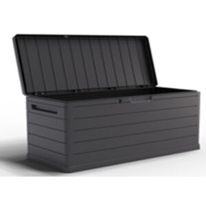 BAUL EXTERIOR 350 LITROS CON CERRADURA GRIS OSCURO ARTPLAST