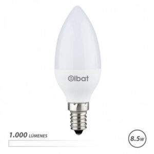 BOMBILLA LED C37 | 8.5W | 1000LM | E14 | LUZ BLANCA | ELBAT
