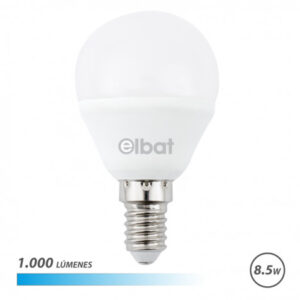 BOMBILLA LED G45 | 8.5W | 1000LM | E14 | LUZ FRIA | ELBAT