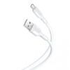 CABLE NB212 SILICONA USB - MICRO USB | 2.1A | 1 MTR | BLANCO XO