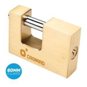 CANDADO ANTIPALANCA 60MM 2 LLAVES CROMAD