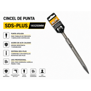 CINCEL DE PUNTA SDS-PLUS 14X250mm. BLIM