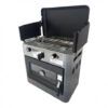 COCINA 2 FUEGOS CON TAPA + HORNO DE GAS CON SISTEMA DE SEGURIDAD MUVIP