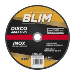 DISCO ABRASIVO INOX 230X1.9X22MM BLIM