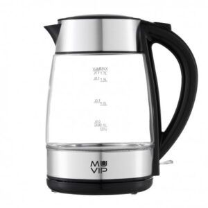 HERVIDOR DE AGUA CRISTAL INOX 1.7 LITROS 2200W MUVIP