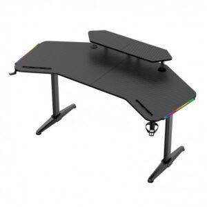 MESA GAMING PRO1500 XL FIBRA CARBONO | LUZ RGB SOUND MUVIP