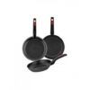 PACK 3 SARTENES ALUMINIO FORJADO 18/22/26CM SUNSET MONIX