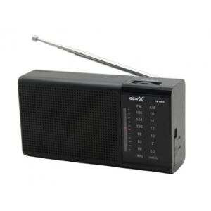 RADIO PORTATIL AM/FM DIAL CLASICO NEGRA GEN-X