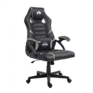 SILLA GAMING SERIE NITRO NEGRO/GRIS CROMAD
