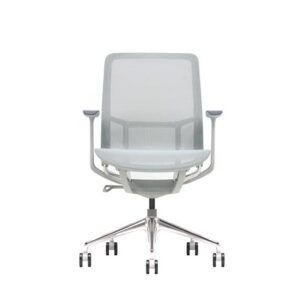 SILLA OFICINA GAMA SENSE ELEGANCE GRIS CROMAD