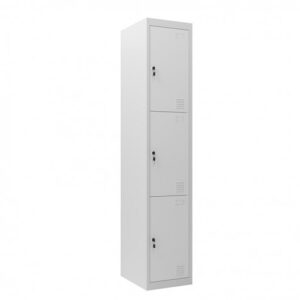 TAQUILLA METÁLICA 3 PUERTAS 1800X300X500MM CROMAD