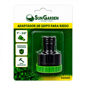 ADAPTADOR DE GRIFO 1" - 3/4" PARA RIEGO SUNGARDEN