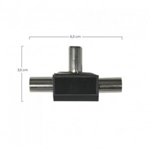 ADAPTADOR INDUCTIVO TV (2 MACHO/1 HEMBRA) NEGRO SEVENON