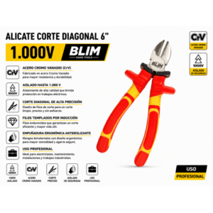ALICATE CORTE DIAGONAL 6" 1.000V BLIM