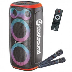 ALTAVOZ KARAOKE PORTATIL COOLSOUND BLAST PUMP 2X6.5" 350W NARANJA