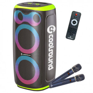 ALTAVOZ KARAOKE PORTATIL COOLSOUND BLAST PUMP 2X6.5" 350W VERDE