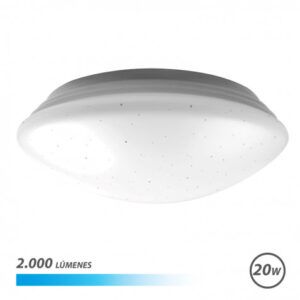 APLIQUE LED TECHO REDONDO 20W 2000LM LUZ FRIA SERIE SATURNO ELBAT