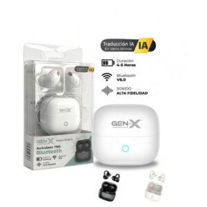 AURICULARES BLUETOOTH CON TRADUCCION CON IA BT8412 BLANCO