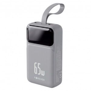 BATERIA EXTERNA 20000MAH 65W FOREVER VIBE-TB65 PLATA FOREVER