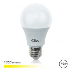 BOMBILLA LED A60 | 15W | 1350LM | E27 | LUZ CALIDA | ELBAT