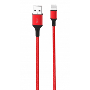 CABLE NB143 CORDON USB - LIGHTNING | 2.4A | 2 MTR | ROJO XO