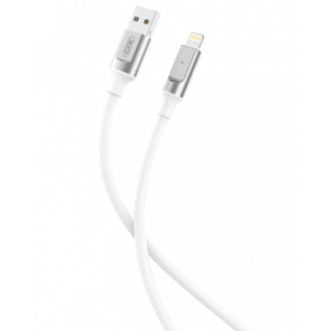 CABLE NB251 CARGA RAPIDA USB - LIGHTNING | 6A | 1 METRO | BLANCO XO