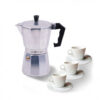 CAFETERA 3 TAZAS ALUMINIO ANTIADHERENTE MUVIP