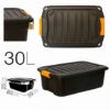 CAJA DE ALMACENAJE 60X39X20CM NEGRA PARABOX