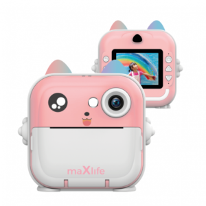 CAMARA DE FOTOS INSTANTANEA INFANTIL ROSA MXPC-100 MAXLIFE