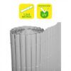 CAÑIZO PLÁSTICO DOBLE CARA 1.5X3 METROS GRIS CLARO SUNGARDEN
