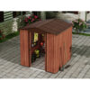 CASETA DE METAL | PUERTAS CORREDERAS 185X181X200CM (3.36M2) EFECTO MADERA