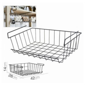 CESTA HOSTELERIA COLGANTE NEGRA 42X28X14