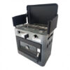 COCINA 2 FUEGOS CON TAPA + HORNO DE GAS CON SISTEMA DE SEGURIDAD MUVIP