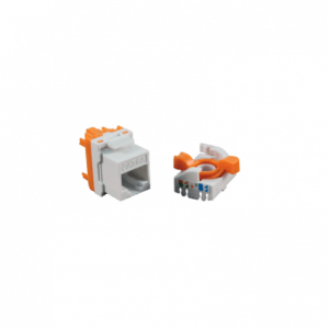 CONECTOR HEMBRA RJ45 CAT6 UTP TOOLESS ROTARY 180º CROMAD