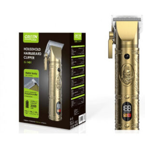 CORTAPELO BATERIA METAL BARBERO CON DISPLAY G-1481 GREEN