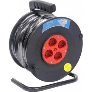 ENROLLADOR DE CABLE 50 METROS CABLE 3X1.5MM SUPER POWER