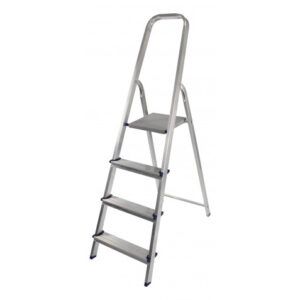 ESCALERA ALUMINIO 4 PELDAÑOS MADER
