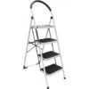 ESCALERA DOMESTICA EN ACERO Y GOMA 4P. MADER