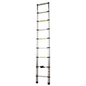ESCALERA EXTENSIBLE ALUMINIO 8 PELDAÑOS 2.6 METROS MADER