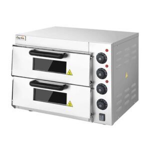 HORNO DE PIZZA ELÉCTRICO PROFESIONAL 2 CÁMARAS 3000W CHEF PRO