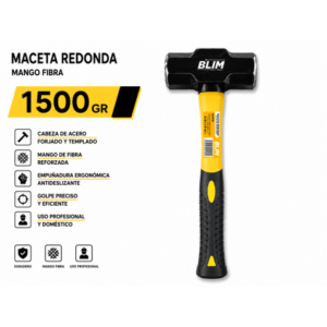 MACETA REDONDA 1500GR MANGO FIBRA BLIM
