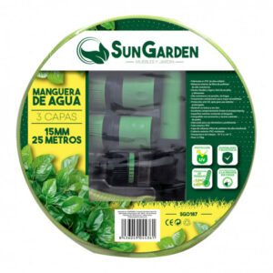 MANGUERA AGUA 3 CAPAS 15MM 25METROS SUNGARDEN
