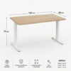 MESA DE OFICINA 160X80X75CM NOGAL CROMAD