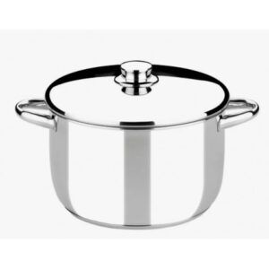OLLA DE ACERO INOXIDABLE 22CM 5 LITROS OPTIMA CON TAPA ACERO MONIX