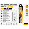 PACK 10 CUCHILLAS RECAMBIO PARA CUTTERS 25 MM BLIM