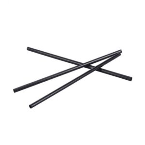 PACK 25 CAÑITAS REUTILIZABLES NEGRAS 19.5CM ALGON