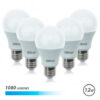 PACK 5 BOMBILLAS LED A60 | 12W | 1080LM | E27 | LUZ FRIA | ELBAT